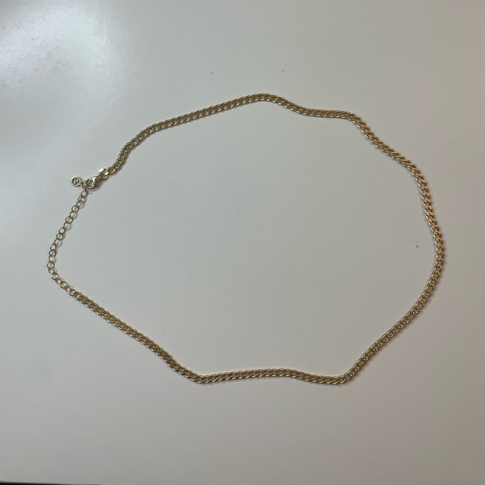 Mejuri Curb Chain Necklace 14k Solid Gold